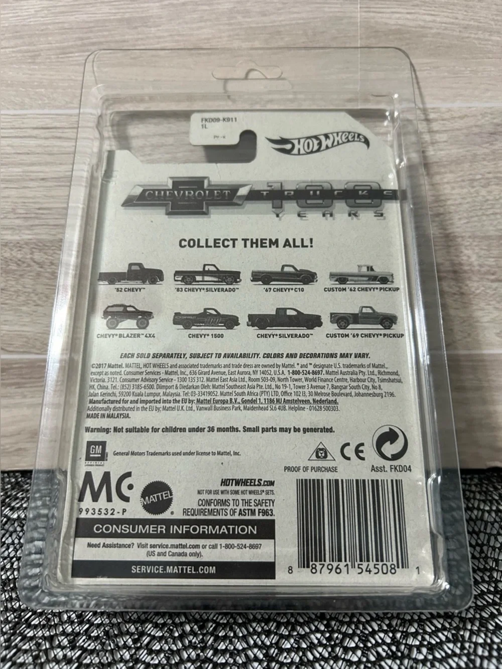 Hot Wheels 83 Chevy Silverado 100 years Trucks Edition - Picture 3 of 8